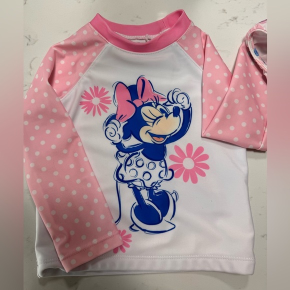 Disney Minnie Mouse Rash Guard Set - Picture 3 of 3